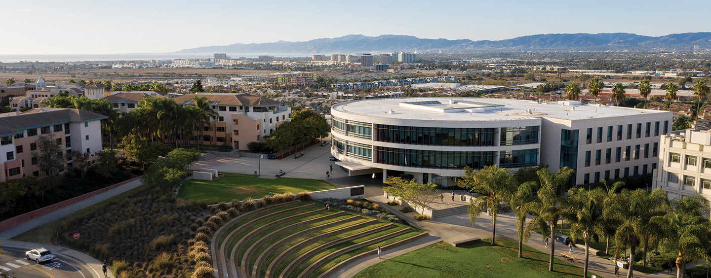 LMU's William H. Hannon Library Aerial Photo